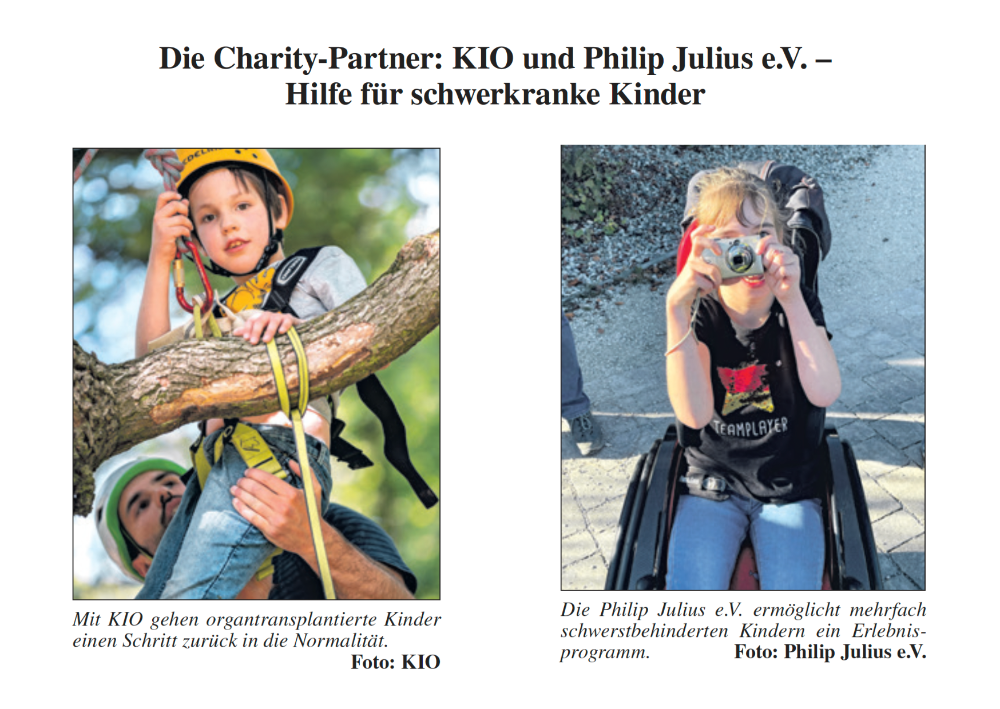Charitypartner KIO und Philip Julius e.V.